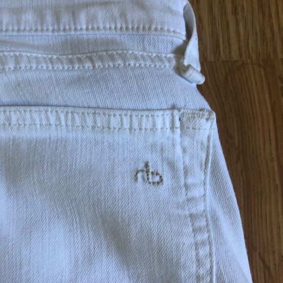 rag & bone THE DRE Jean Aged Bright White Jeans - Picture 9 of 11
